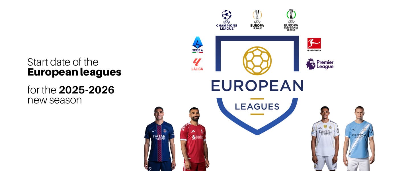 Start date of the European leagues for the 2025-2026 season
